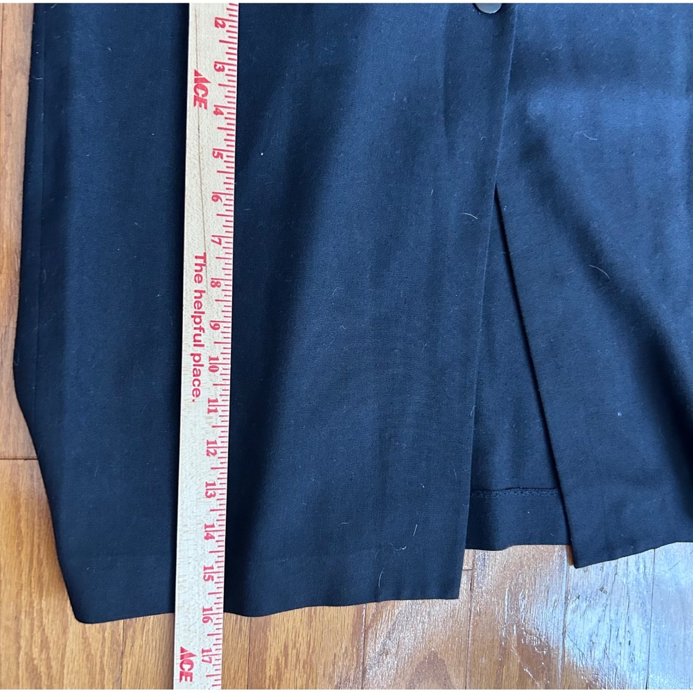 Vintage Y2K Whimsgoth Stephanie Erin Black Sleeveless Scalloped Maxi Dress SZ 10 - Picture 9 of 10